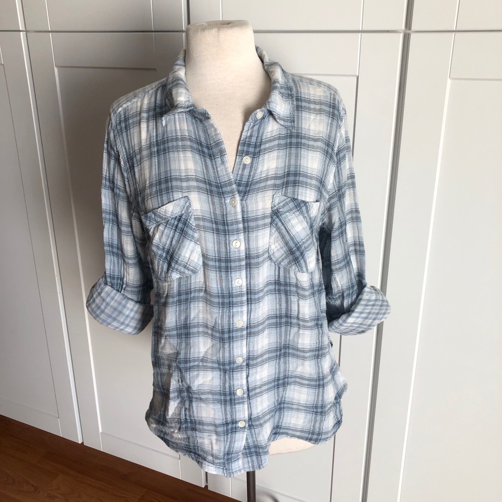 Style & Co. plaid/paisley long sleeve - size large